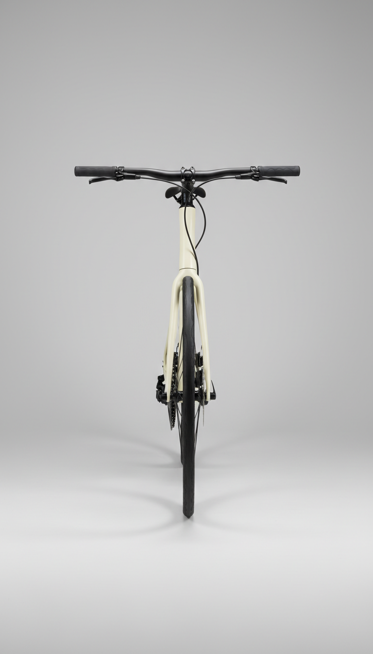 Concrete ivory carbon fiber urban bike