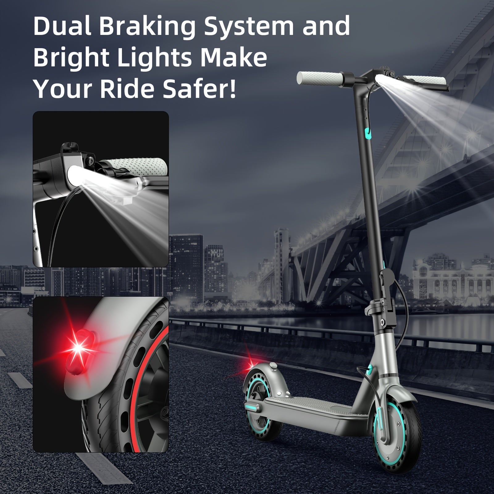 Foldable Electric Scooter 350W Motor, 8.5\
