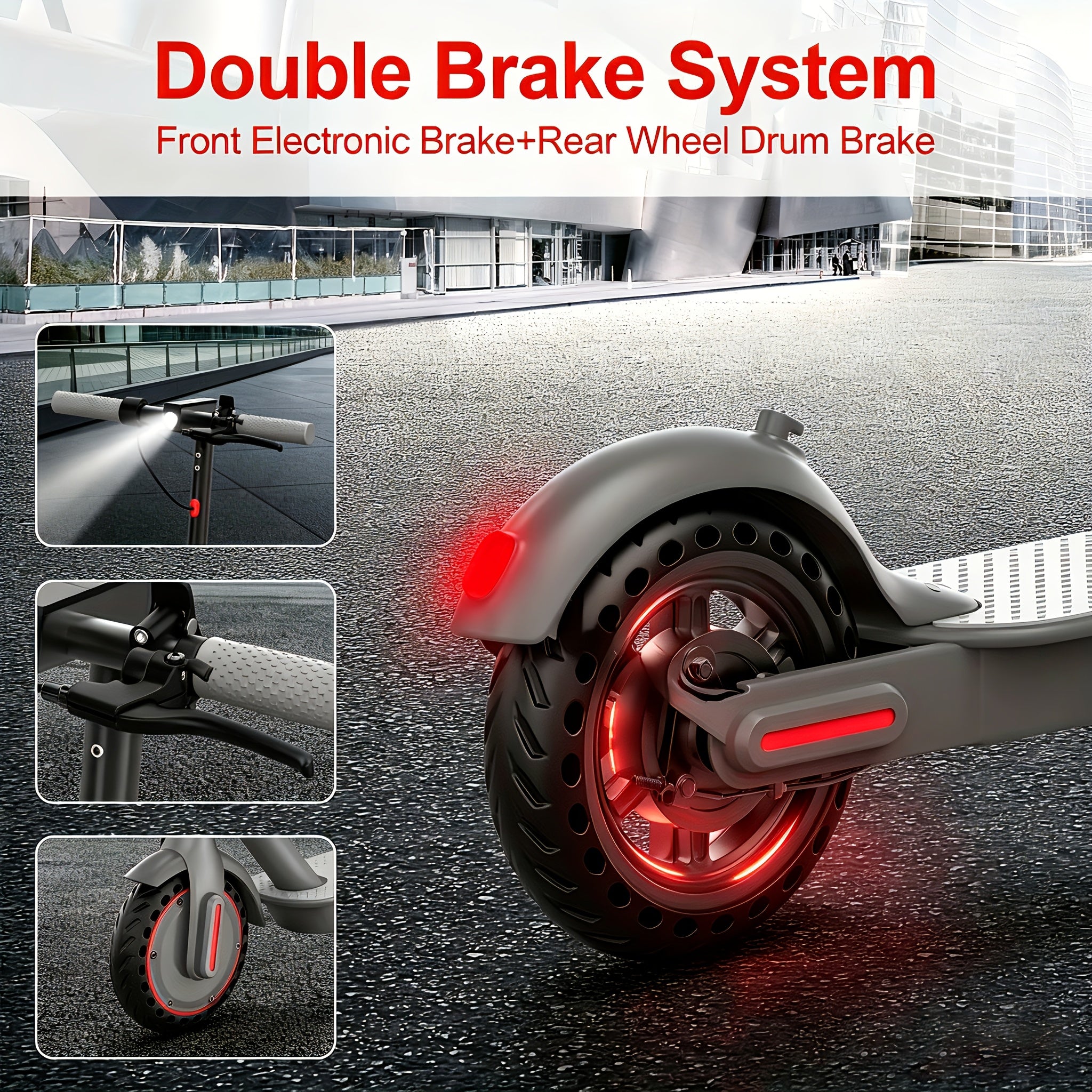 LADPED Multiple Models Folding Electric Scooter, Rated 350W\u002F500W Motor Optional, High-Capacity Battery