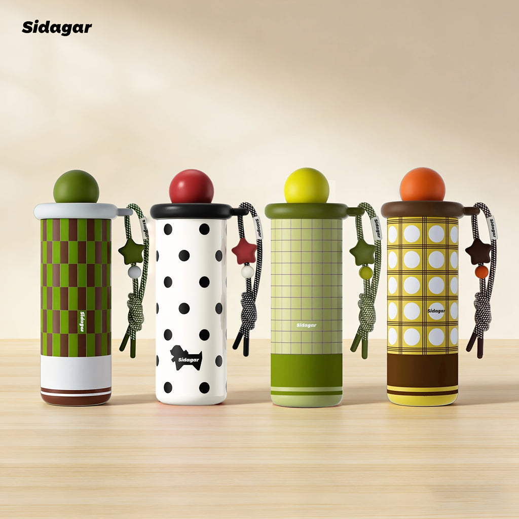 20oz 316 Stainless Steel Insulated Tumbler with Ceramic Inner Liner, Twist-Off Lid, Leak-Proof Locking Thermal Insulation