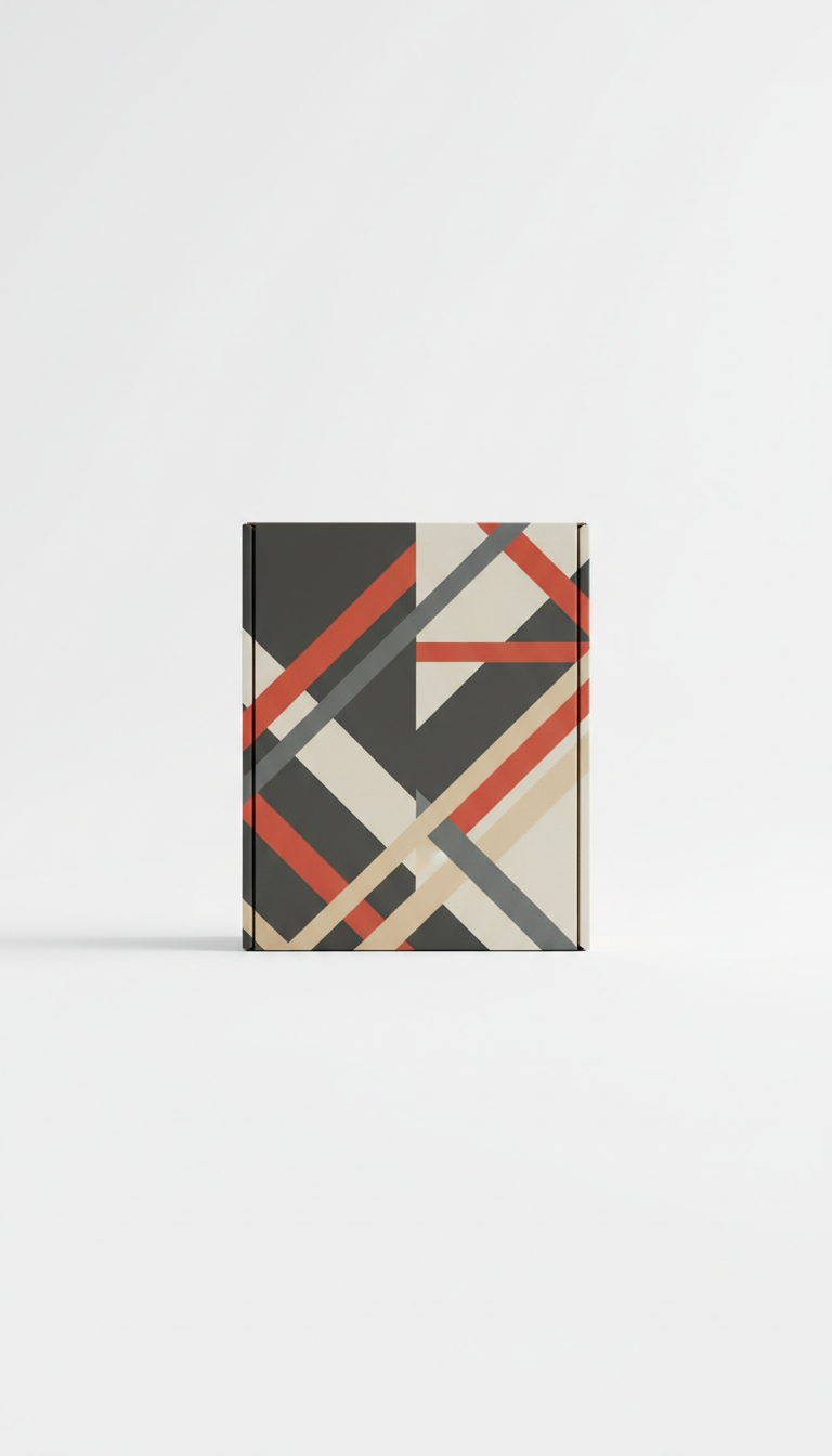 Compact modern graphic bicycle shipping box