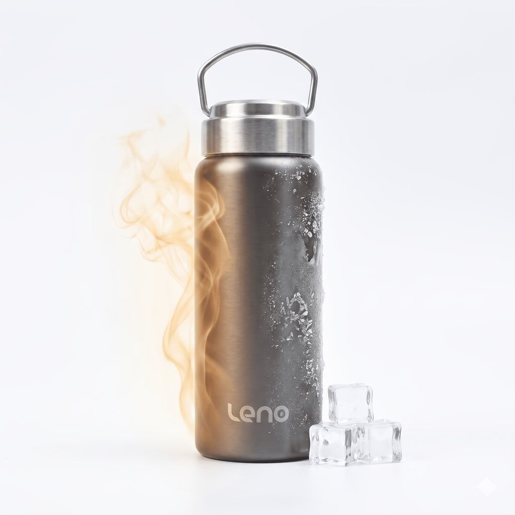 Leno 316 Stainless Steel Insulated Tumbler with Portable Handle, Vacuum Insulated Travel Coffee Mug