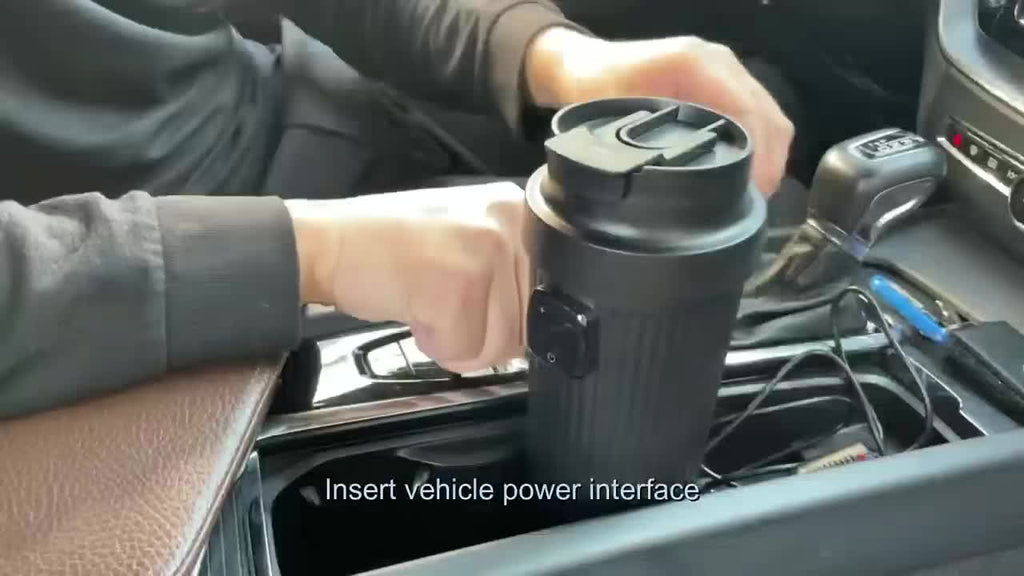 High-performance Car Heating and Cooling Cup - with Temperature Display and Touch Switch