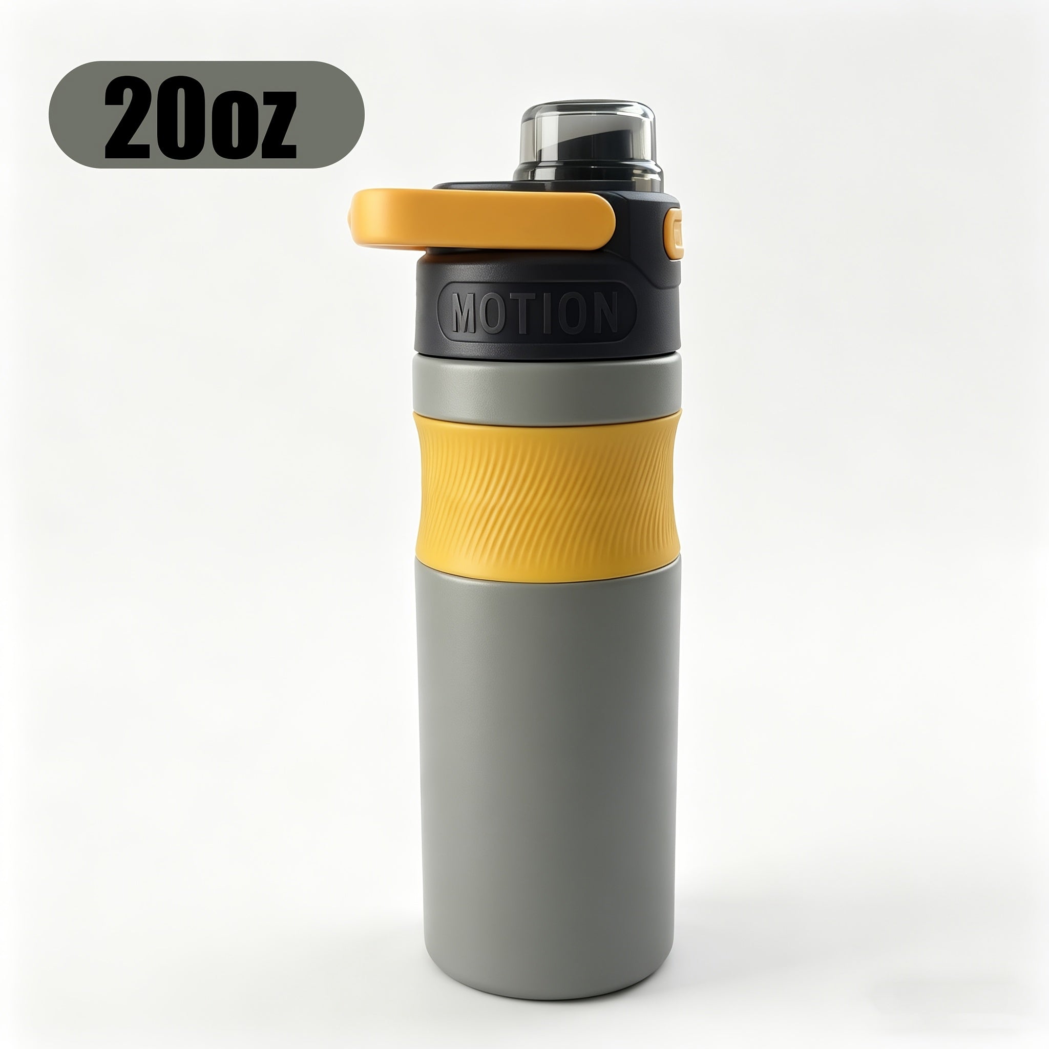 1pc 20 Oz Capacity 316 Stainless Steel Inner Tank Insulated Hot And Cold Cup Portable Handle One-Button Opening Water Bottle Car Cup