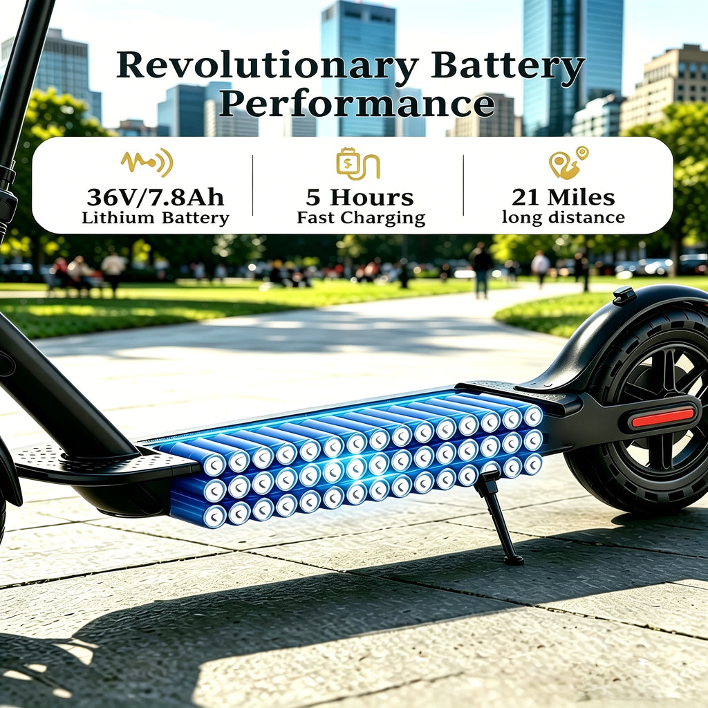 Foldable Electric Scooter for Adults And Teens, Smart Riding System, 8.5\