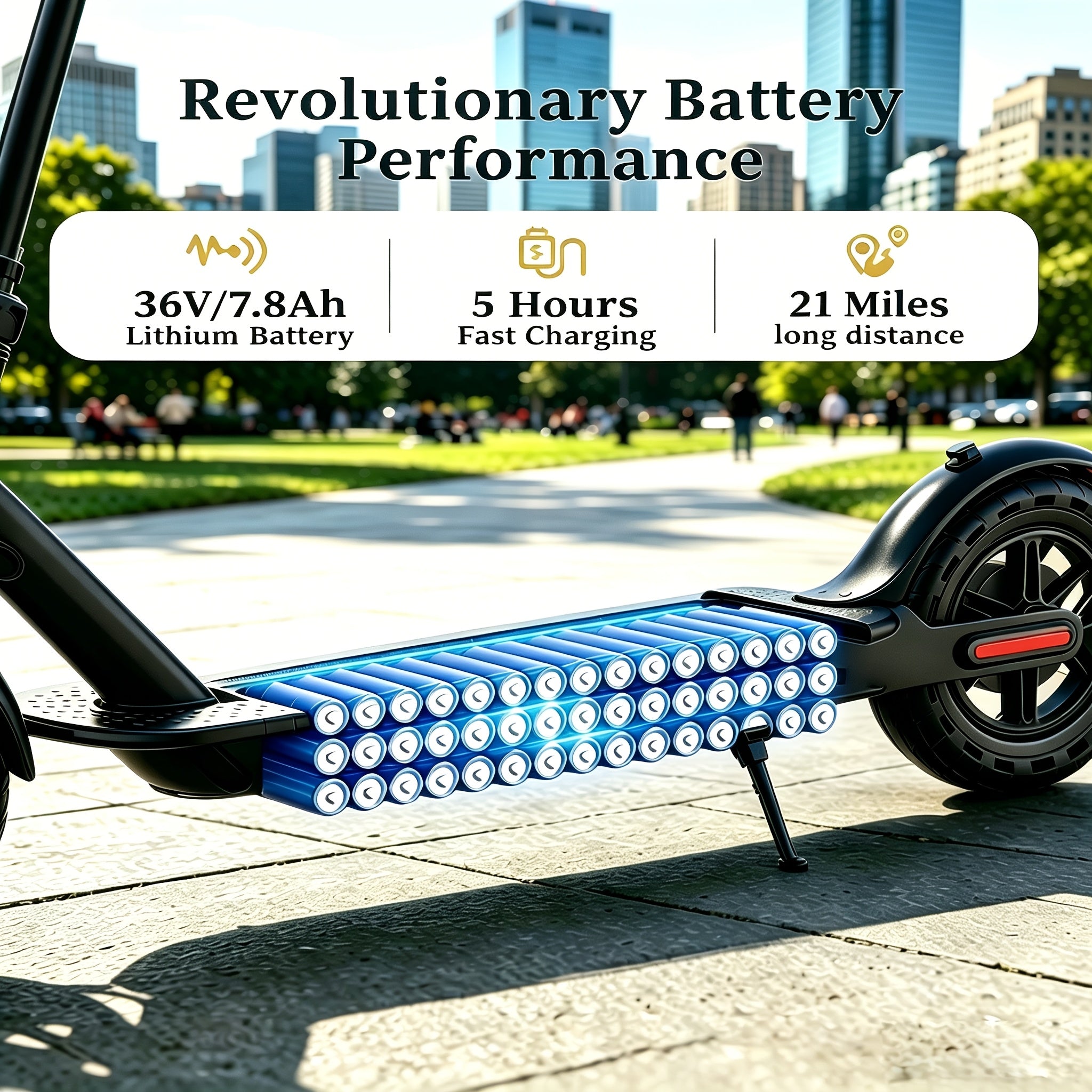 Foldable Electric Scooter for Adults And Teens, Smart Riding System, 8.5\