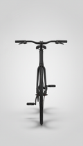 Matte black aluminum commuter bike