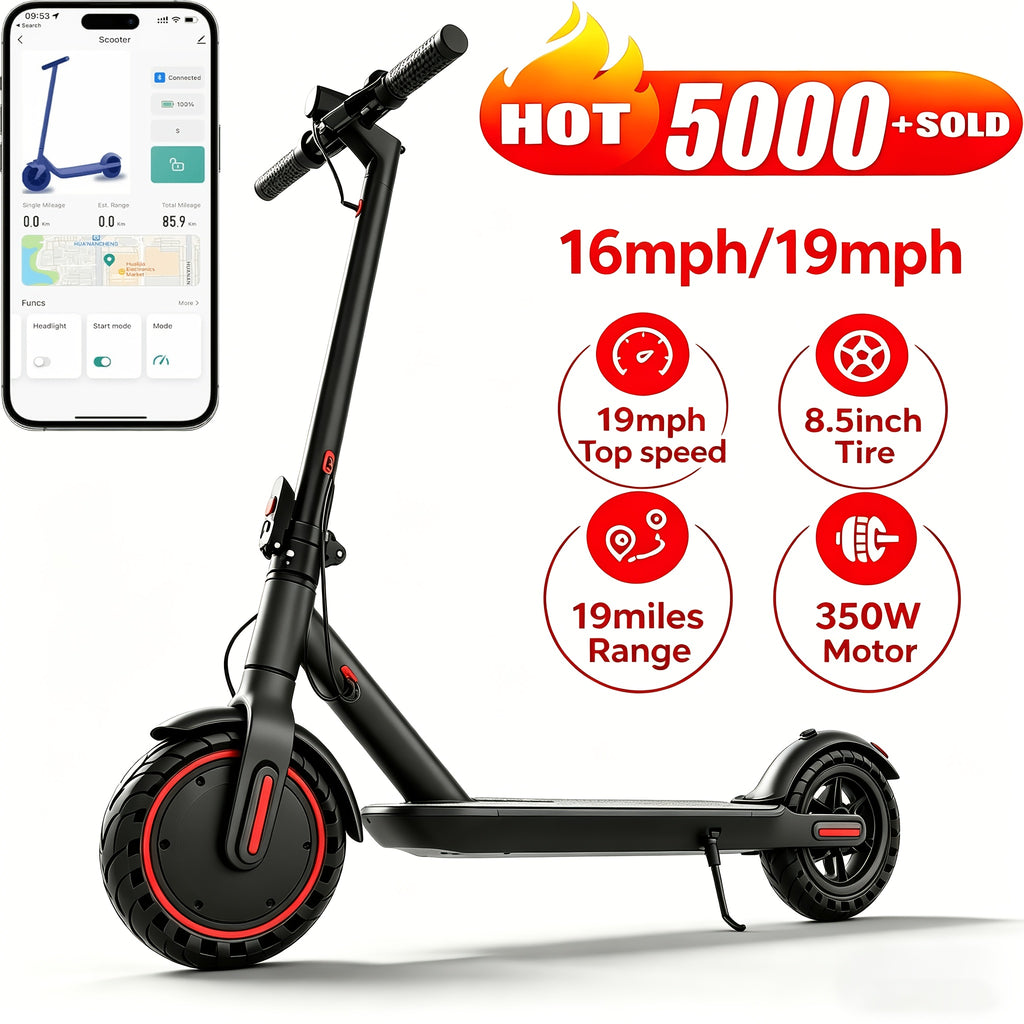LADPED Multiple Models Folding Electric Scooter, Rated 350W\u002F500W Motor Optional, High-Capacity Battery
